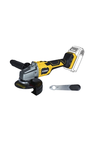 Rtrmax RTX3060B Şarjlı Avuç Taşlama Makinası Kömürsüz 125 mm - Akü Hariç