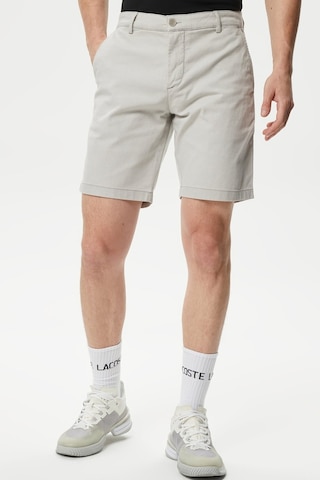 Lacoste Men's Slim Fit Organic Cotton Grey Bermuda Shorts Erkek Dar Kesim Organik Pamuk Bermuda Şort Gri