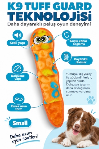 Outward Hound Sssupreme Snake Peluş Köpek Oyuncağı Small