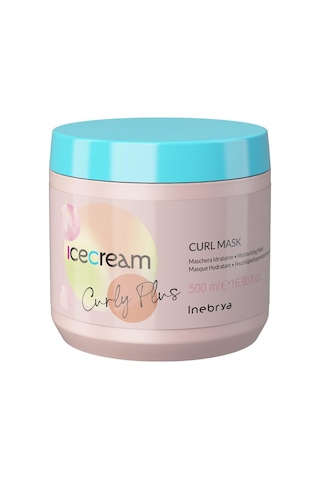Inebrya Ice Cream Curl Plus - Kivircik Saclar İcin Nemlendirici Maske 500 Ml