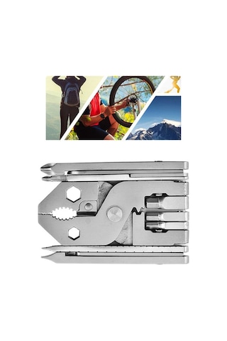 Fortunelane Yüksek Kalite Çelik Katlanabilir Pense - Ev & Doğa İçin 25 Araçlı Set