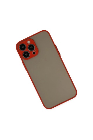 Apple İphone 14 Pro Uyumlu Kılıf Montreal Silikon Kapak - Kırmızı