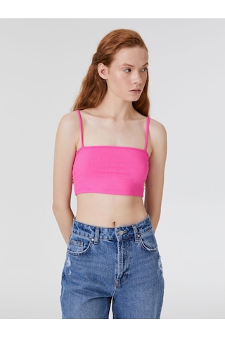 Loft Crop Kadın Atlet Fuchsıa
