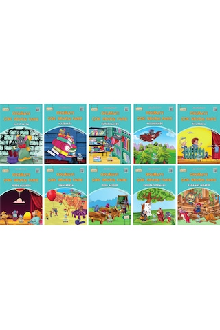 2 ve 3.Sınıflar İçin Okumayı Çok Seven Fare (10 Kitap)+Kitap Okuma Not Defteri
