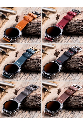 Huawei Watch Gt2 E Pro Gt3 Pro Gt4 Gt5 Gt6 Pro 46mm Ultimate 2 Uyumlu Deri Saat Kordonu 22mm