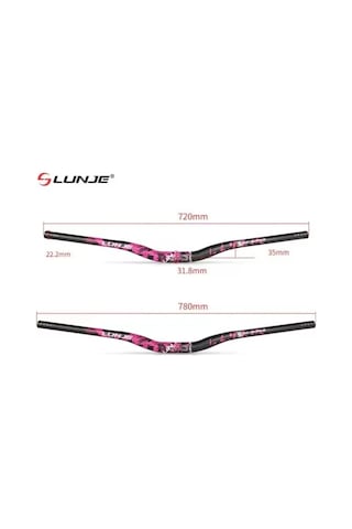 Bisiklet Lunje Gidon 780mm 31.8mm Siyah-mor