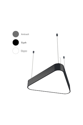 Üçgen Davul Modern Led Avize Linear Armatür Lineer