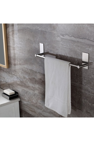 Deltahome Paslanmaz Çelik 40Cm Havluluk Ve Tuvalet Kağıtlığı Set (309618541)