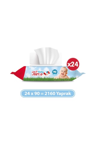 Baby Turco Islak Havlu 24 x 90'lı 2160 Yaprak