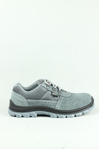 Yepa Siena Süet S1 Hava Alan Yazlık Çelik Burun Bağcıklı Outdoor Çok Amaçlı İş Ayakkabısı-12445 Gri
