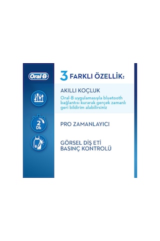 Oral-B Smart 4 4500 Modern Motif Elektrikli Diş Fırçası Beyaz