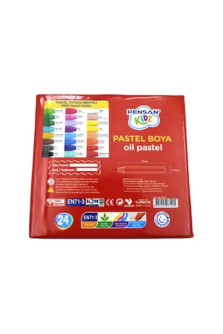 Pensan Kidz Çantalı Pastel Boya 24 Renk