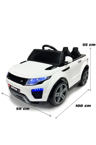 Raptor 12v Akülü Jeep Beyaz Şık Tasarım, Sallanma Modlu