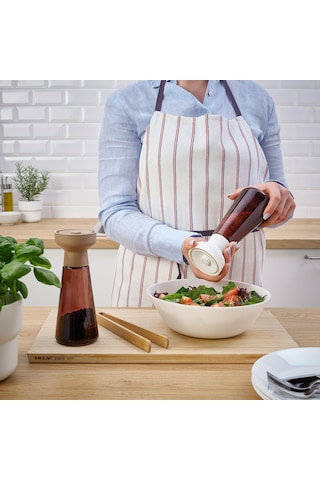 2 Adet Baharat Öğütücü, MeridyenDukkan Cam-Kahverengi Amber Renk 19 cm, 2 Parça Baharat Değirmeni Modern