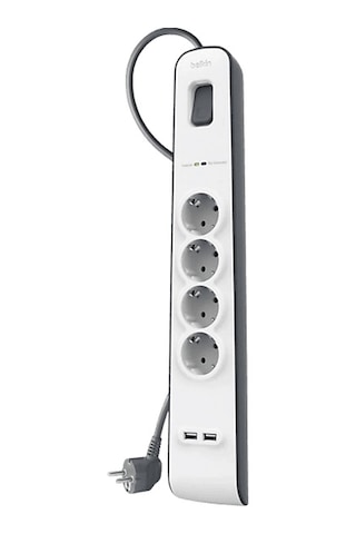Belkın Bsv401vf 2 Metre 4'lü Akım Korumalı Priz Beyaz