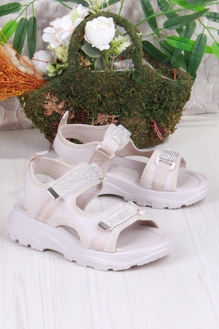Fort 35400 Diva Comfort Rahat Çırtlı Kadın Sandalet Bej