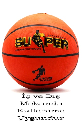 Basketbol Topu Iç Dış Mekan Pompa Hediyeli 7 Numara Turuncu