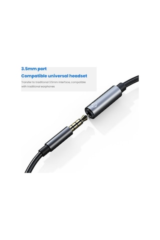 Wealthglow 2'si 1 Arada Usb C - 3,5mm Kulaklık Jakı Adaptörü Es4ıob
