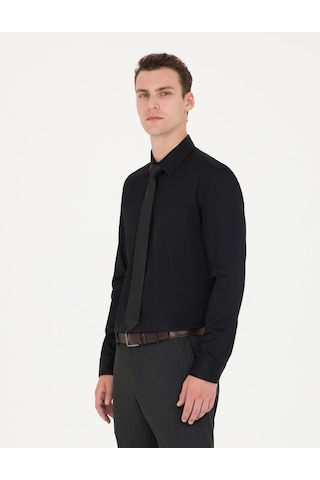 Pierre Cardin Erkek Siyah Basic Gömlek 50277146-vr046 Siyah