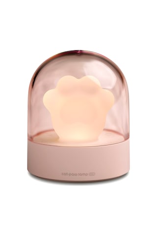Symbee Kedi Ayaklı Led Gece Lambası, 3 Parlaklık Seviyesi, Müzik Özelliği, Dokunmatik Kontrol, Usb Şarj Edilebilir, Ev Dekorasyonu Pembe