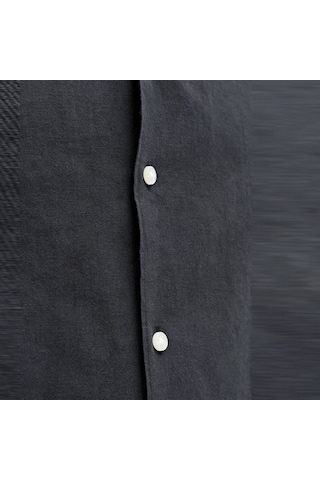 Jack & Jones Büyük Beden Resort Yaka Gömlek - Breeze - 12288661 Siyah