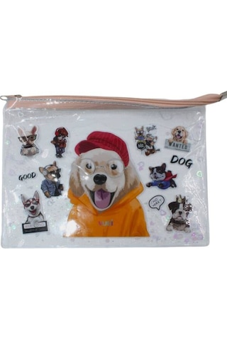 Vuki A4 Sulu Fermuarlı Şeffaf Dosya Vk-0073-09 Köpek