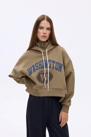 Quzu Haki Kadın Sweatshirt Swt00814 Haki