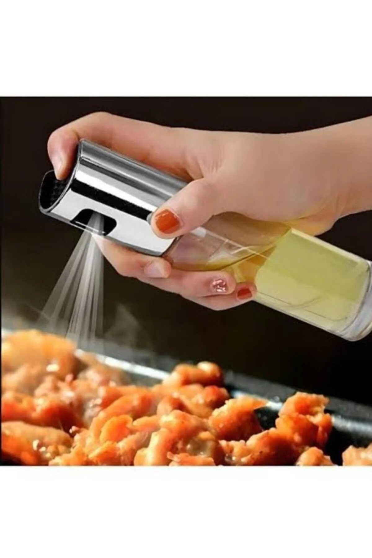 100 Ml Cam Püskürtmeli Yağdanlık Yağ, Sirke, Sos Spreyi