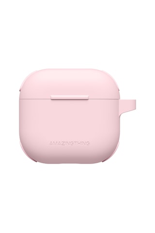 Airpods 4 Kılıf Amazingthing Airbag Köşe Tasarımlı Omni Serisi Silikon Kılıf Pembe