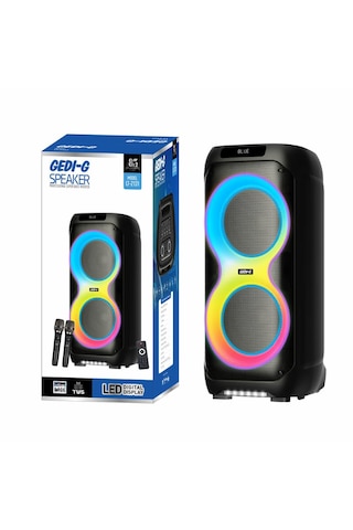 Tekno Gökhan Gedı G Lt-2131 Çift 8 Woofer Bluetooth Rgb Işıklı Karaoke Hoparlör