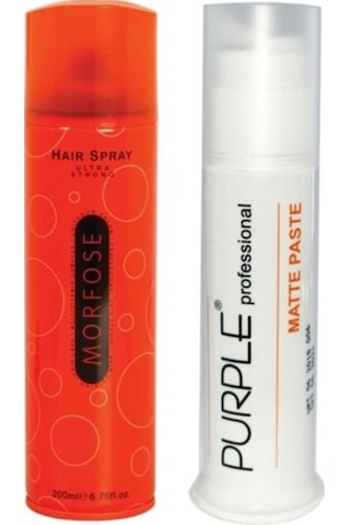 Purple Wax Mat 100 ML + Morfose Saç Spreyi 400 ML