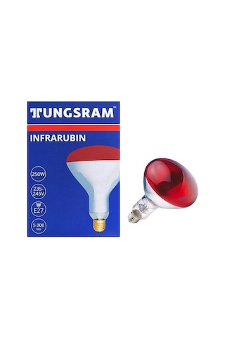 Tungsram 250 Watt Infrared Ampul Kırmızı