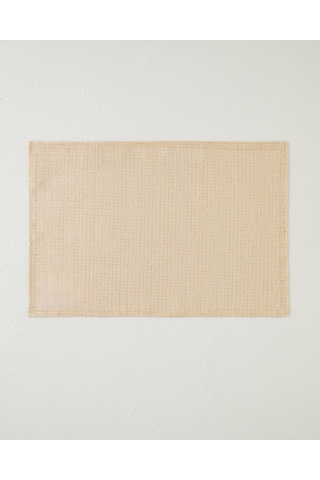 Soft Glow Polyester 4'lü Amerikan Servis 30x45 Cm Gold
