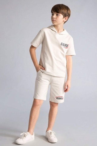 Defacto Sweatshirt Kumaşı 2li Takım Erkek Çocuk H0327a826smgr503 Gri-gr503