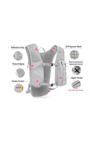 Didadodo 5l Nefes Alabilir Koşu Sırt Çantası - 1.5l Su Torbası İçerir Çok Renkli Çok Renkli