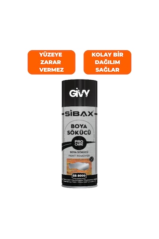Boya Sökücü Sprey 400 Ml Solvent Bazlı, Vernik Ve Yapıştırıcı Temizleyici Sb8000