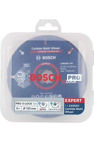 Pro 125 Mm X-lock Kesme Ve Flap Zımpara Set, 5li - 2608619374