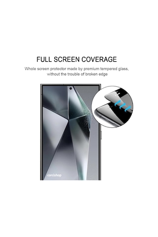 Samsung Galaxy S25 Ultra 5g Uyumlu Edge Kavisli Ekran Koruyucu Temperli Kırılmaz Cam Parmak İzi Okur