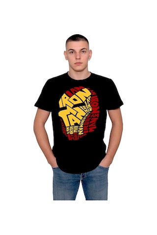 Iron Man Demir Adam Süper Kahraman Tişört Unisex T-shirt 001
