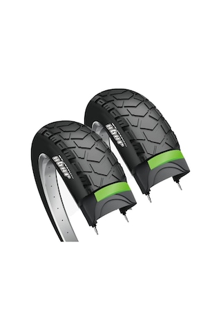 Bike Sky Obor Escort Rks Skyjet Kalın Teker Fat Bike Patlamaz Zırhlı Dış Lastik Seti 20x4.0 3 M 2 Adet Dış Lastik