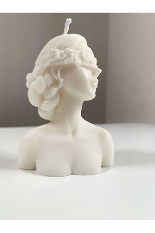 Bernami Mumluk Şamdanpinterest Çiçek Maskeli Kız Mum Diğer