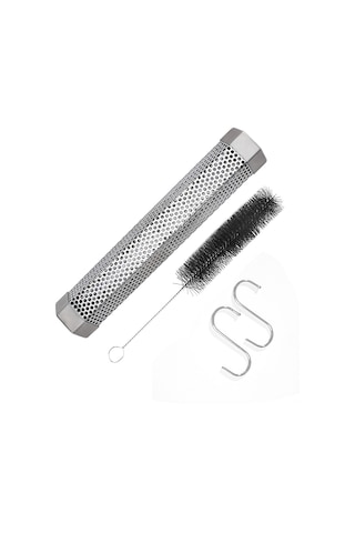 Jeemson 304 Paslanmaz Çelik Füme Tüpü, Dışarıda Izgara İçin Soğuk-ısı Fümeleyici, 5 Saat Süreli, Çeşitli Aromalı Odunlarla Kullanıma Uygun Çok Renkli