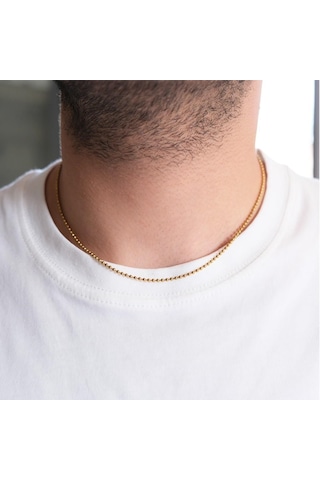 Çelik Zincir Altın Kaplama Küçük Toplu Zincir 2 Mm Zn-303 Altın