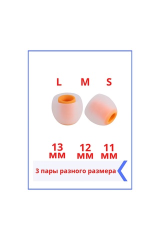 Discount Store Kulaklıklar İçin Evrensel Kulak Yastıkları 3 Çift S, M, L 325846953 Siyah