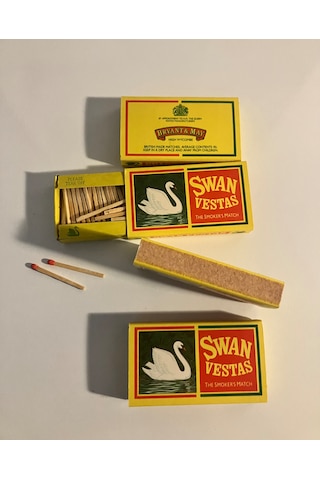 Swan Vestas Vintage Kovboy Kibrit 4lü Paket