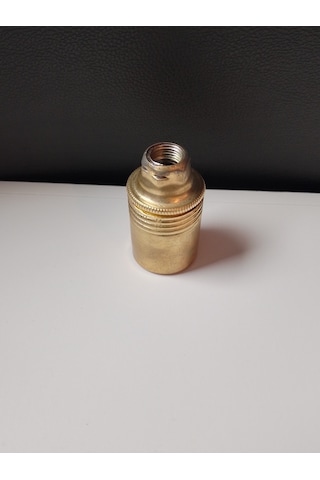 Orgun Dekoratif E14 Düz Sarı Metal Duy 10 'lu