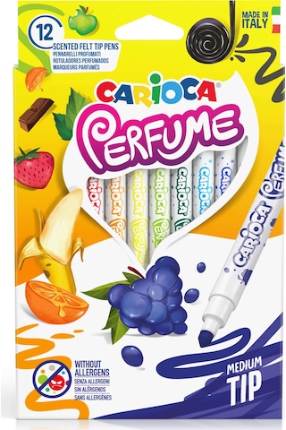 Carioca Kokulu Keçeli Boya Kalemi 12'li