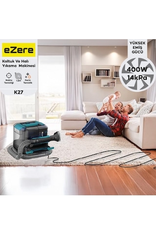 Ezere 14kPa 2000 ML 400 W Koltuk Ve Halı Yıkama Temizleme Makinesi