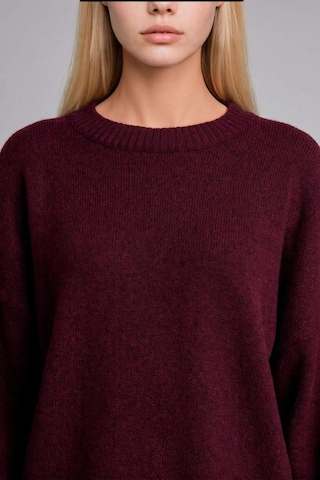 Defacto Oversıze Bisiklet Yaka Triko Bordo Kazak F3895ax26wnbr452 Bordo-br452