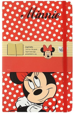 Mynote Minnie Mouse Defter 13x21 CM Karton Kapak Çizgili 96 Yapra N11.2535